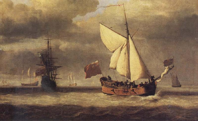 VELDE, Willem van de, the Younger The Yacht Royal Escape Close-hauled in a Breeze oil painting image